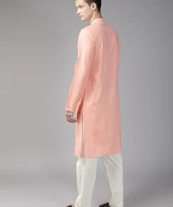 SHVAAS By VASTRAMAY Men's Orange Organic Cotton Kurta 12 SHVAAS By VASTRAMAY Men's Orange Organic Cotton Kurta