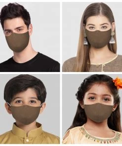 VASTRAMAY Unisex 3-Ply Polka Dot Printed Reusable Comfortable Cotton Wellness Mask