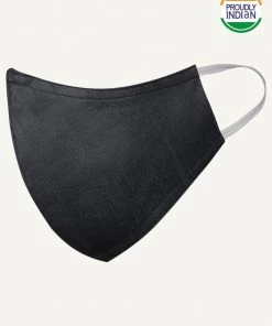 VASTRAMAY Rakhi Unisex 3-Ply Solid Reusable Comfortable Cotton Wellness Mask