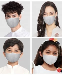 VASTRAMAY Rakhi Unisex 3-Ply Solid Reusable Comfortable Cotton Wellness Mask