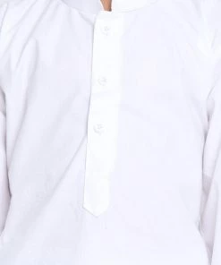 Vastramay Boy's White Kurta And Pyjama Set