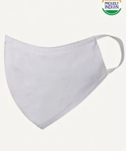 VASTRAMAY Unisex 3-Ply Solid Reusable Comfortable Cotton Wellness Mask