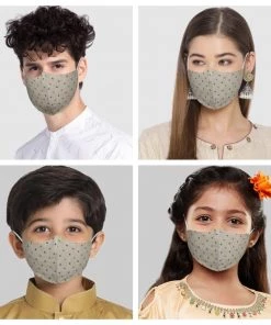 VASTRAMAY Rakhi Unisex 3-Ply Floral Printed Reusable Comfortable Cotton Wellness Mask