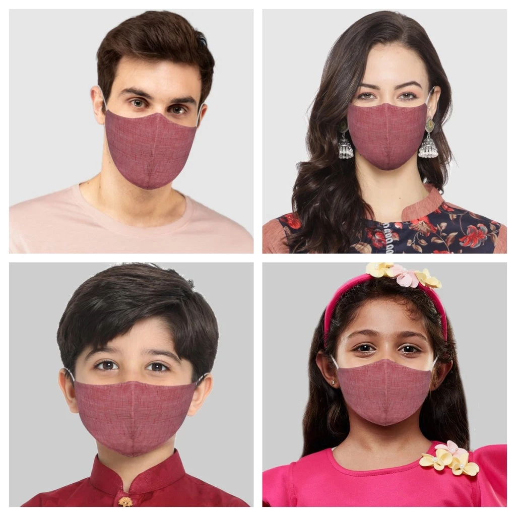 VASTRAMAY Unisex 3-Ply Self Design Reusable Comfortable Cotton Wellness Mask Rakhi 4 VASTRAMAY Unisex 3-Ply Self Design Reusable Comfortable Cotton Wellness Mask Rakhi