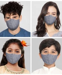 VASTRAMAY Rakhi Unisex 3-Ply Self Design Reusable Comfortable Cotton Wellness Mask