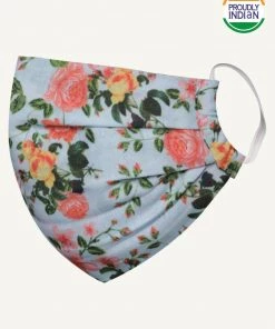 VASTRAMAY Rakhi Unisex 2-Ply Floral Printed Reusable Comfortable Cotton Wellness Mask