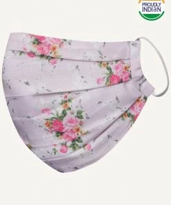 VASTRAMAY Unisex 2-Ply Floral Printed Reusable Comfortable Cotton Wellness Mask