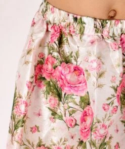 Vastramay Silk Blend Floral Printed Siblings Set