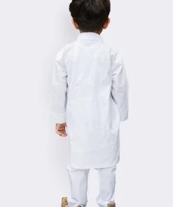 Vastramay Boy's White Kurta And Pyjama Set 11 Vastramay Boy's White Kurta And Pyjama Set