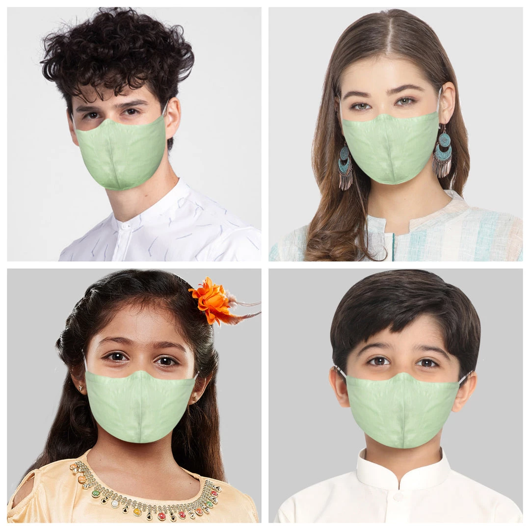 VASTRAMAY Unisex 3-Ply Self Design Reusable Comfortable Cotton Wellness Mask 4 VASTRAMAY Unisex 3-Ply Self Design Reusable Comfortable Cotton Wellness Mask