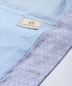 Sherwani/Indowestern Sets Vastramay Men's Lavender And Off-white Silk Blend Sherwani Set 13 Sherwani/Indowestern Sets Vastramay Men's Lavender And Off-white Silk Blend Sherwani Set