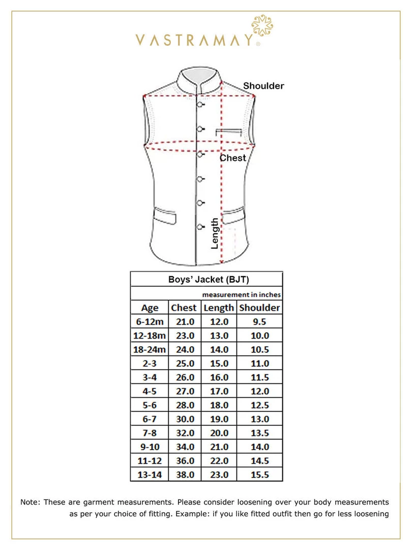 JBN Creation Boys' Blue Velvet Nehru Jackets 9 JBN Creation Boys' Blue Velvet Nehru Jackets