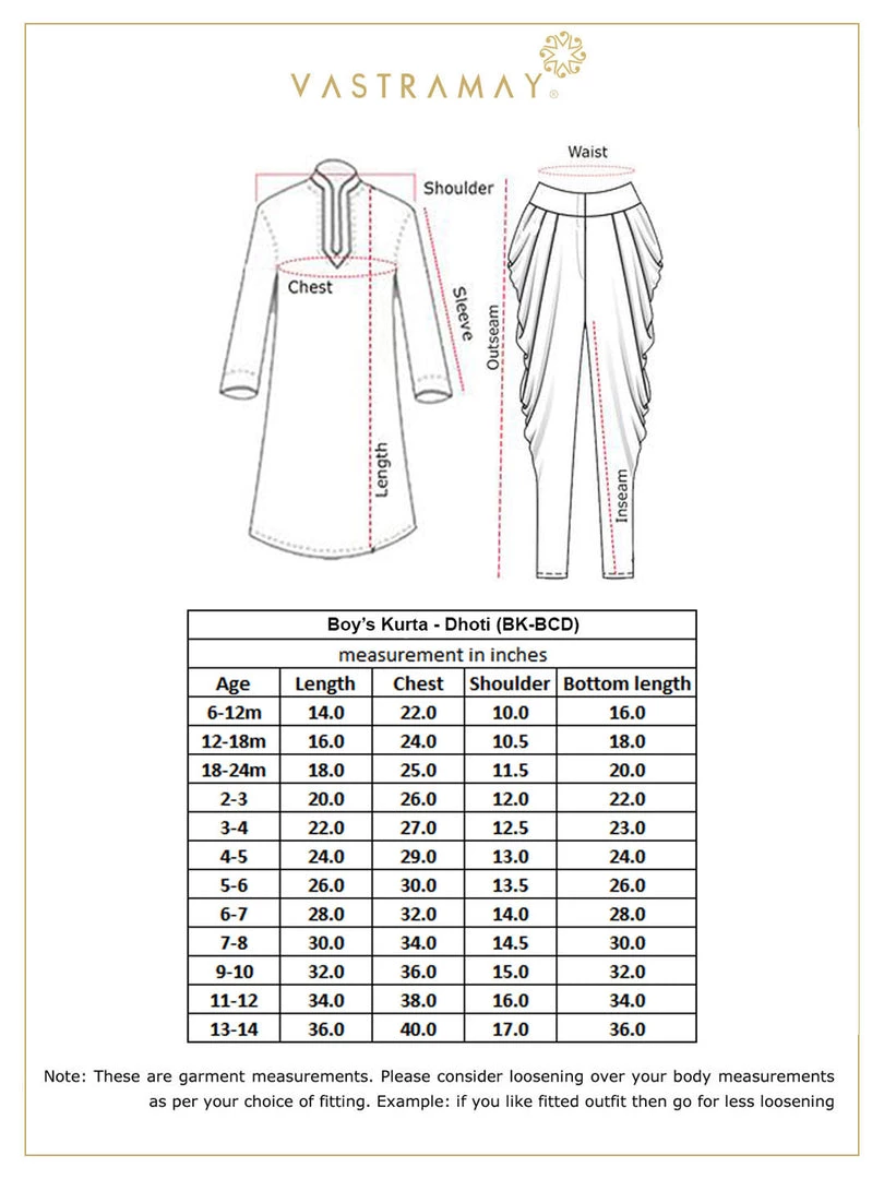 JBN Creation Boys' Deep Blue Cotton Silk Blend Kurta And Rose Gold Dhoti Pant Set 9 JBN Creation Boys' Deep Blue Cotton Silk Blend Kurta And Rose Gold Dhoti Pant Set