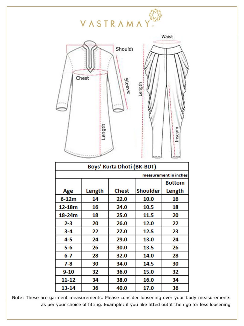 JBN Creation Cream Cotton Kurta Dhoti And Dupatta Set Boys 9 JBN Creation Cream Cotton Kurta Dhoti And Dupatta Set Boys
