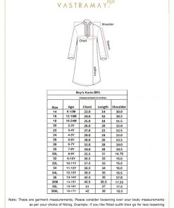 Vastramay Boys' Purple Handloom Pure Cotton Kurta