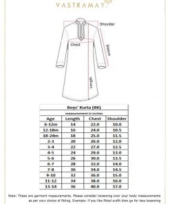 JBN Creation Boys' Blue Pathani Kurta Ganesh Chaturthi