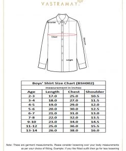 Vastramay Boys' Multicolor-Base-Beige Ethnic Shirt