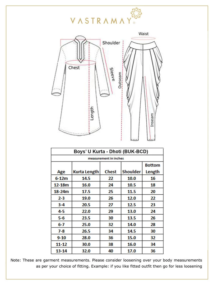 JBN Creation Boys' Bronze Cotton Silk Blend Kurta And Dhoti Pant Set 9 JBN Creation Boys' Bronze Cotton Silk Blend Kurta And Dhoti Pant Set