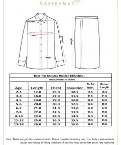 JBN Creation Boys' Maroon Silk Long Sleeves Ethnic Shirt Mundu Vesty Style Dhoti Pant Set