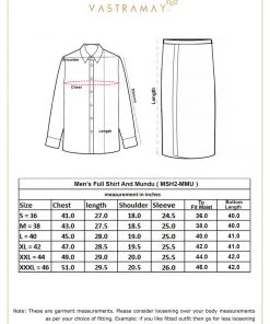 VASTRAMAY Men's White Cotton Shirt And Mundu Set 17 VASTRAMAY Men's White Cotton Shirt And Mundu Set