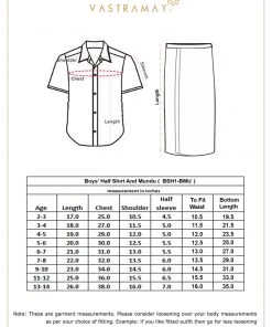 Boys JBN Creation Boy's Purple Shirt With White Mundu