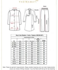 JBN Creation Boys Blue Indo Western Jacket With Kurta And Pyjama Set