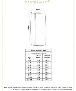 VASTRAMAY Boys' White And Gold Mundu
