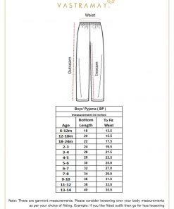 VASTRAMAY Boys Cream-Coloured Solid Relax-Fit Pyjamas