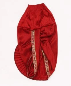 JBN Creation Gold And Maroon Silk Blend Kurta And Dhoti Set