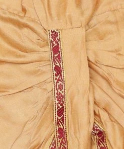 JBN Creation Maroon Silk Blend Kurta And Dhoti Set
