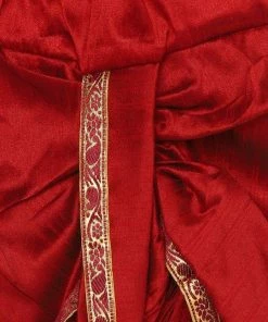 JBN Creation Rose Gold Silk Blend Kurta And Dhoti Set Boys