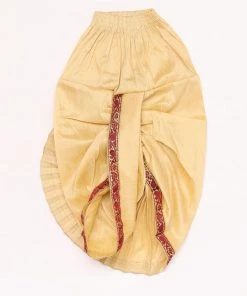 JBN Creation Gold & Maroon Angrakha Kurta And Dhoti Set