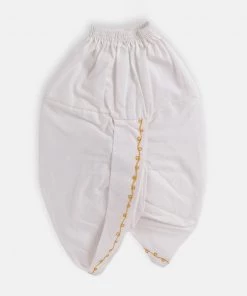 JBN Creation Boy's White Ethnic Motifs Embroidered Angrakha Kurta With Dhoti Pants 10 JBN Creation Boy's White Ethnic Motifs Embroidered Angrakha Kurta With Dhoti Pants