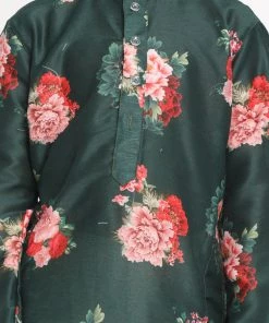 JBN Creation Vastramay Yellow Krishna Style Kurta And Dhoti Set