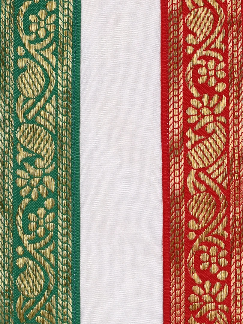 JBN Creation Cream Cotton Kurta Dhoti And Dupatta Set Boys 7 JBN Creation Cream Cotton Kurta Dhoti And Dupatta Set Boys