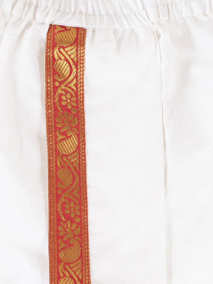 JBN Creation Cream Cotton Kurta Dhoti And Dupatta Set Boys 8 JBN Creation Cream Cotton Kurta Dhoti And Dupatta Set Boys