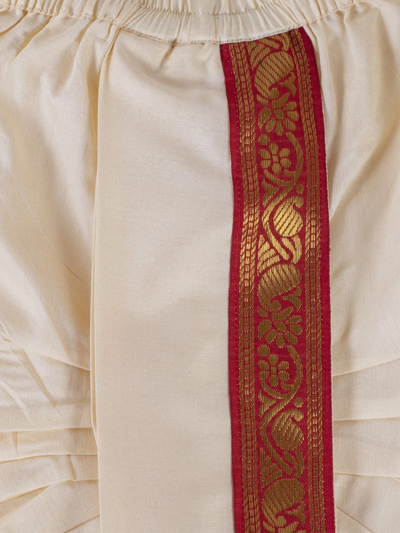 JBN Creation Boys Gold Cotton Blend Kurta Dhoti And Dupatta Set 6 JBN Creation Boys Gold Cotton Blend Kurta Dhoti And Dupatta Set