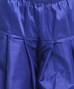 JBN Creation Blue Cotton Silk Blend Kurta And Dhoti Set Boys