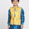 JBN Creation Boys' Quirky Print Nehru Jacket
