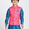 JBN Creation Boys' Quirky Pinwheel Print Nehru Jacket