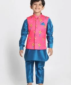 JBN Creation Boys' Quirky Pinwheel Print Nehru Jacket 12 JBN Creation Boys' Quirky Pinwheel Print Nehru Jacket