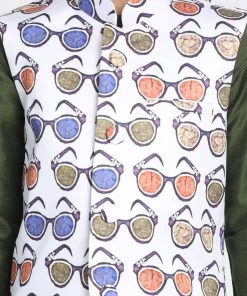 Vastramay Cotton Satin Blend Multicolor Baap Beta Ethnic Jacket 15 Vastramay Cotton Satin Blend Multicolor Baap Beta Ethnic Jacket