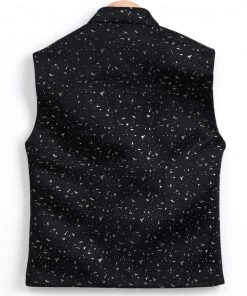 Vastramay Imported Dew Drop Black Nehru Jacket Buy 1 Get 1