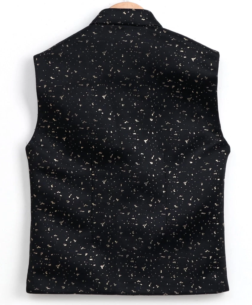 Vastramay Imported Dew Drop Black Nehru Jacket Buy 1 Get 1 4 Vastramay Imported Dew Drop Black Nehru Jacket Buy 1 Get 1