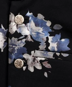 Vastramay Digital Foil Printed Black Nehru Jacket Buy 1 Get 1