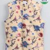 Vastramay Imported Fabric Floral Print Cream Nehru Jacket Buy 1 Get 1 2 Vastramay Imported Fabric Floral Print Cream Nehru Jacket Buy 1 Get 1
