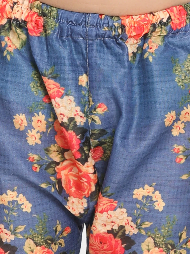 Vastramay Multicolored-Base-Blue Baap Beta Jacket Kurta Pyjama Set 13 Vastramay Multicolored-Base-Blue Baap Beta Jacket Kurta Pyjama Set