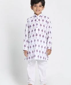JBN Creation This White Cotton Printed Kurta Set Is So Adorable Buy 1 Get 1