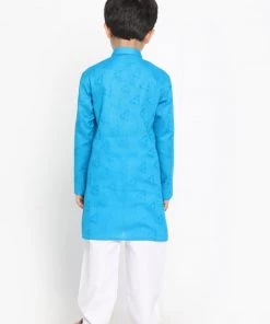 Buy 1 Get 1 JBN Creation Boys Self Design Kurta And Pyjama Set