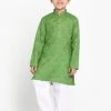 JBN Creation Boys Self Design Kurta And Pyjama Set